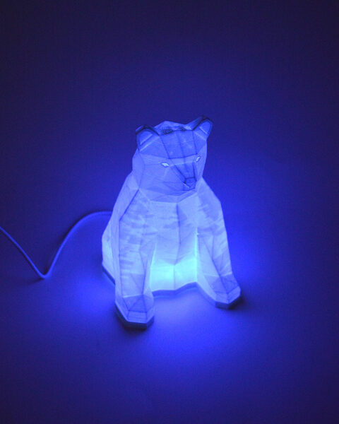 Lāča galda lampa